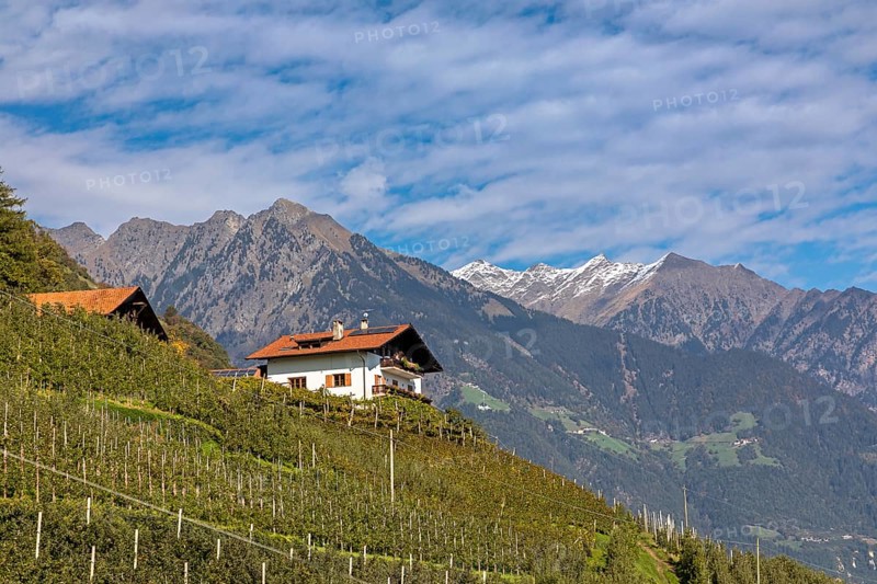 On the Marlinger Waalweg via Merano, South Tyrol