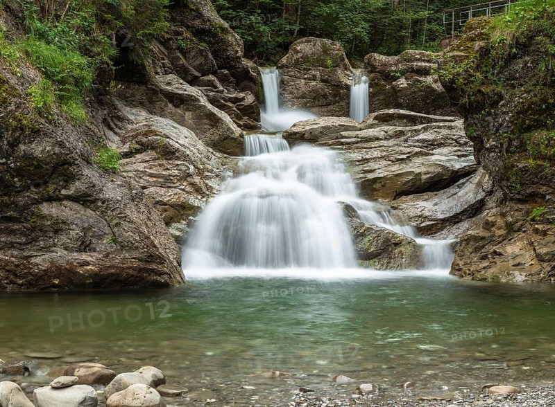 Waterfall in the Ostertaltobel, Allgäu, Germany, Europe