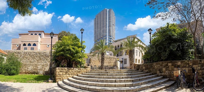 Israel, Tel Aviv historic center Neve Tzedek with art galleries and restaurants, Asia