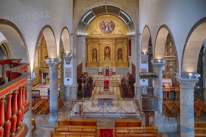 Chancel, Cathedral Igreja da Sé Catedral de Faro, Old Town, Faro, Algarve, Portugal, Europe