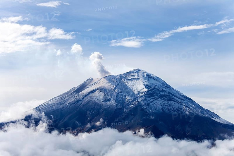 Popocatepetl volcano in Mexico