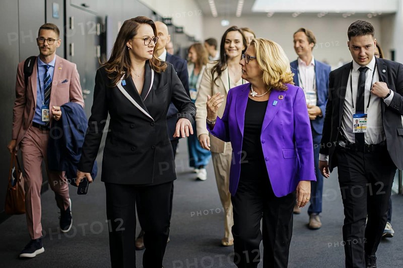 Ukraine Recovery Conference URC. Svenja Schulze (SPD), Federal Minister for Economic Cooperation and Development, with Yuliia Svyrydenko, 1st Deputy Prime Minister and Minister of Economy of Ukraine, . Berlin, 12.06.2024. Photographed on behalf of the Federal Ministry for Economic Cooperation and Development