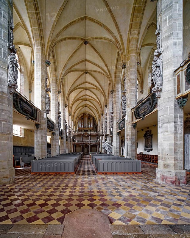 Wäldner organ in Halle Cathedral, Halle Cathedral, interior, Halle an der Saale, Saxony-Anhalt, Germany, Europe