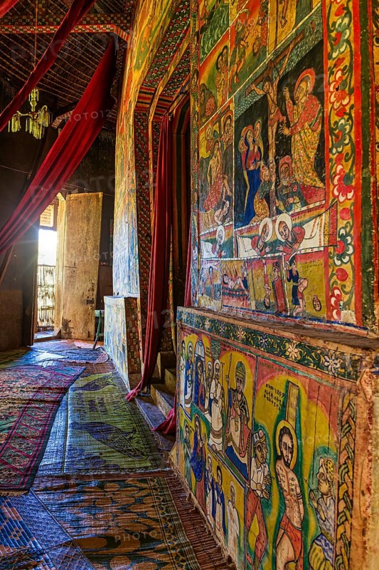 Ura Kidane Mehret Church, monastery on Zege Peninsula in Lake Tana