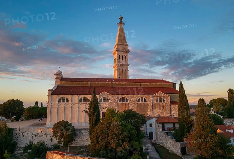 Early morning view of the Church of St. Euphemia in Rovinj