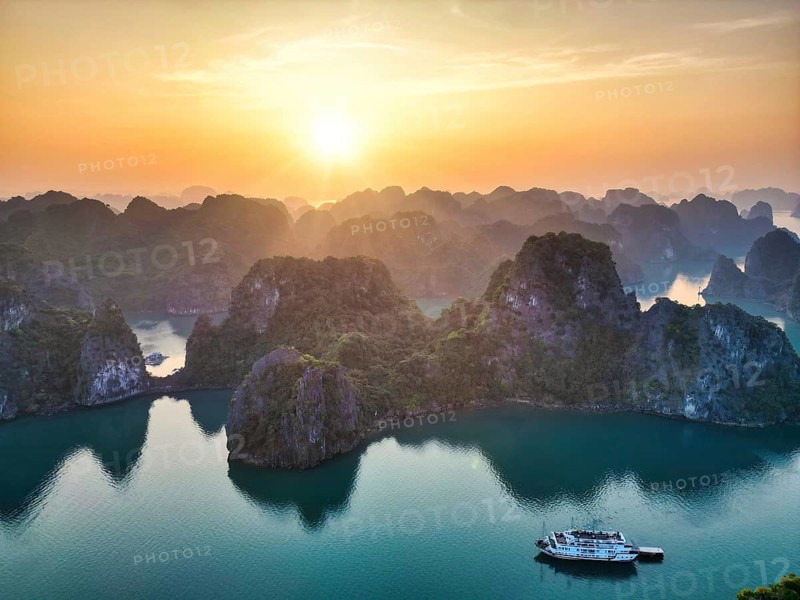 The rocks of Halong Bay, a UNESCO World Heritage Site