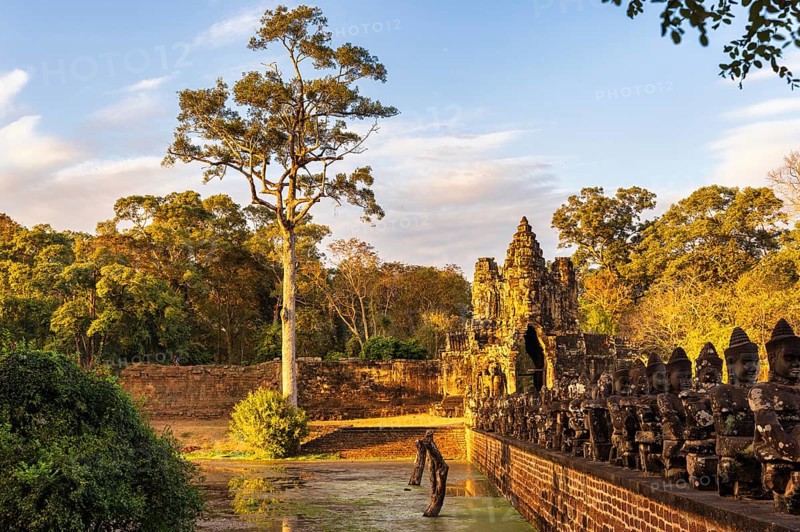 Bridge and South Gate of Angkor Thom