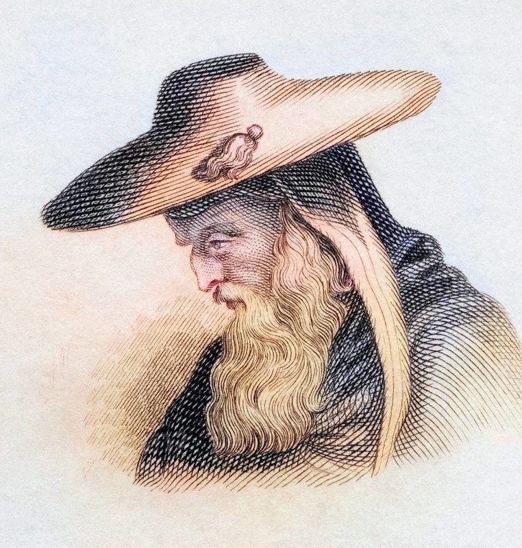 St Jerome was born around 347 and died in 420, also known as Saint Jerome. Christian priest and apologist, best known for his translation of the Vulgate. From the book Crabbe's Historical Dictionary, published in 1825, digitally restored reproduction from a 19th century original, record date not stated