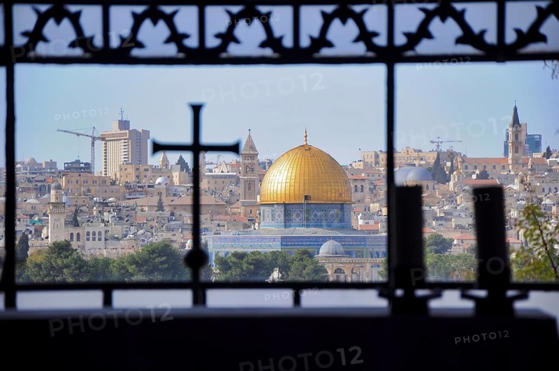 The Dome of the Rock (Qubbet el-Sakhra) is one of the greatest of Islamic monuments, it was built by Abd el-Malik, Jerusalem, Israel, Asia