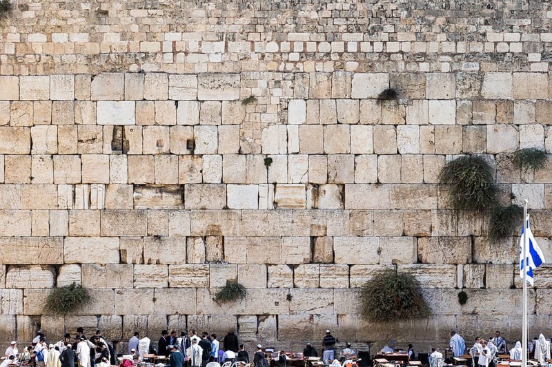 Wide view of the Western Wall