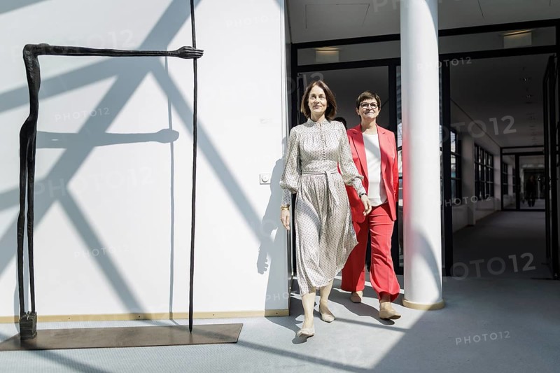 Katarina Barley, SPD lead candidate for the 2024 European elections, and Saskia Esken, Federal Chair of the SPD, arrive at the SPD Presidium meeting after the European elections at Willy Brandt Haus in Berlin, 10 June 2024