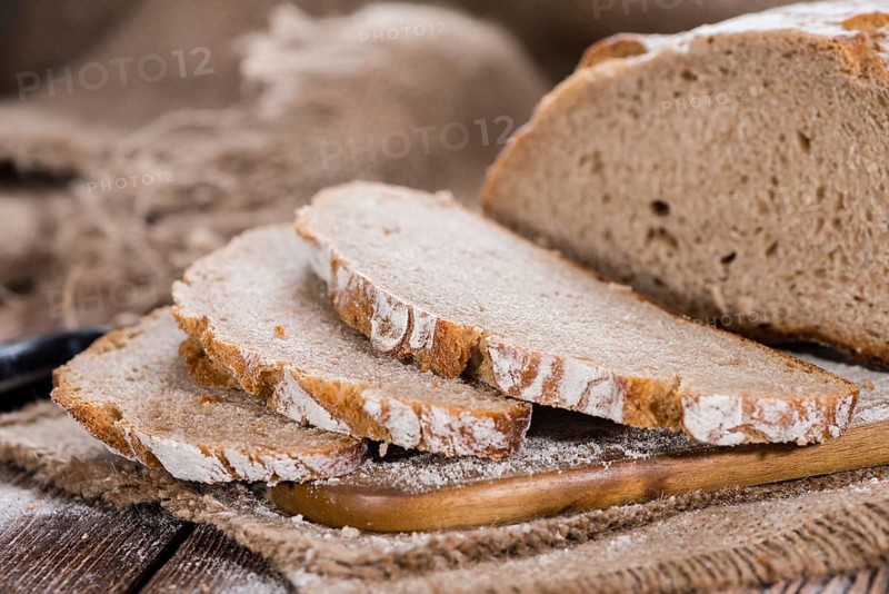Fresh baked Loaf of Bread (as detailed close-up shot)