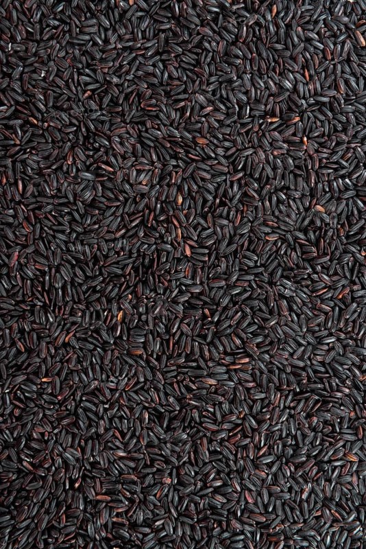 Portion of Black Rice (for use as background image or as texture)