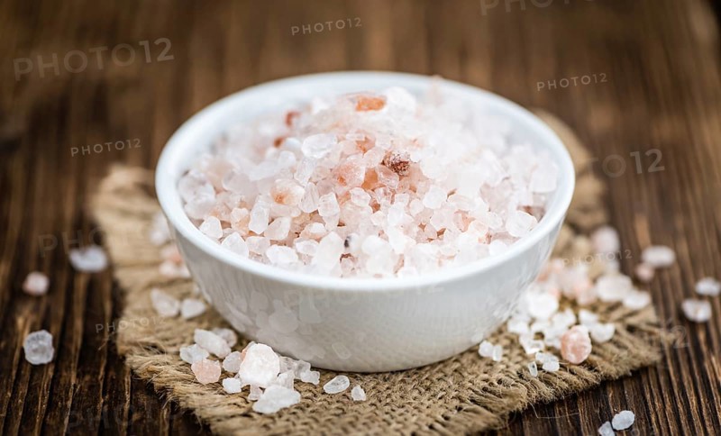 Portion of Pink Salt (close-up shot, selective focus)