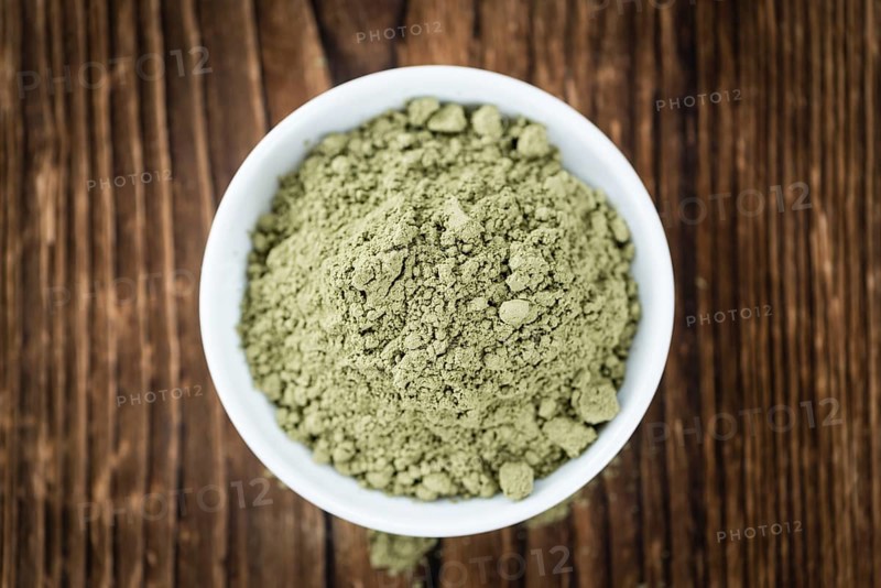 Stevia Powder on an old wooden table (close-up shot)