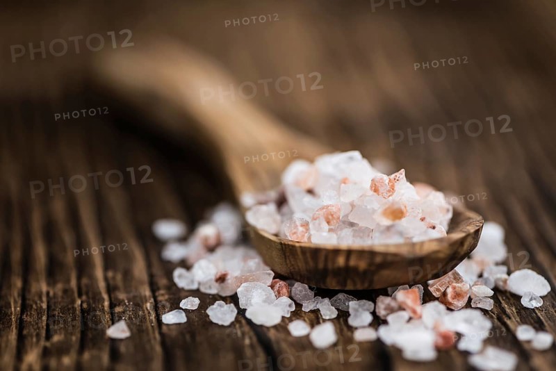 Portion of Pink Salt (close-up shot, selective focus)