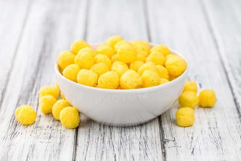 Portion of fresh made Cheese Balls (close-up shot, selective focus)