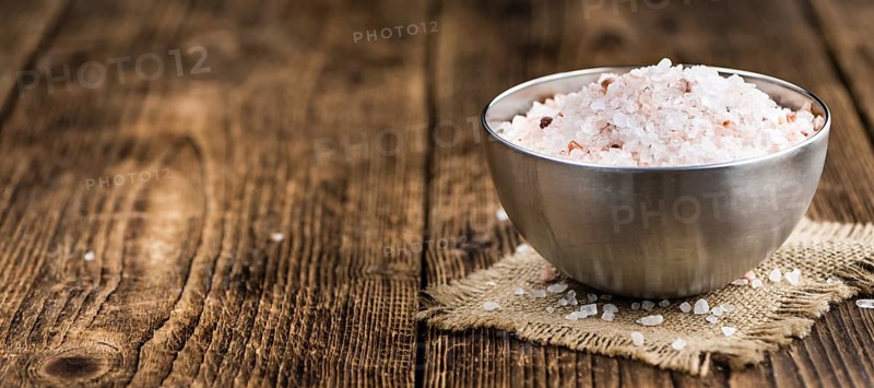 Portion of Pink Salt (close-up shot, selective focus)