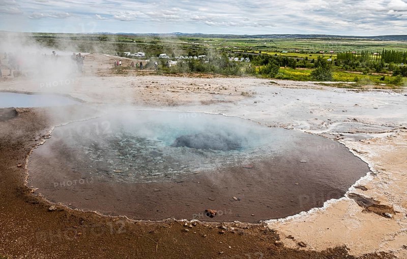 Haukadalur geothermal area along the golden circle, western Iceland