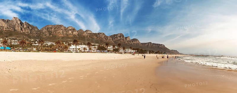 Camps Bay (Cape Town), Soutch Africa with a fantastic sky during winter season