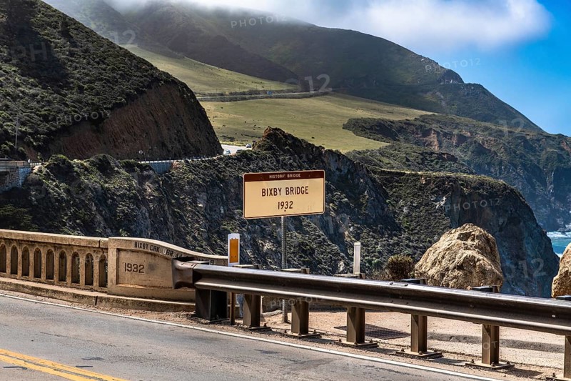 Bixby Creek Bridge at coast highway 1 in California, USA, North America