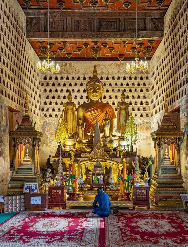 Wat Si Saket or Sisaket Temple, Vientiane, Laos, Asia