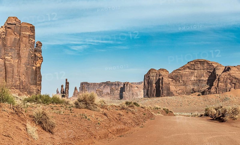 Famous Monument Valley in Arizona, USA, North America