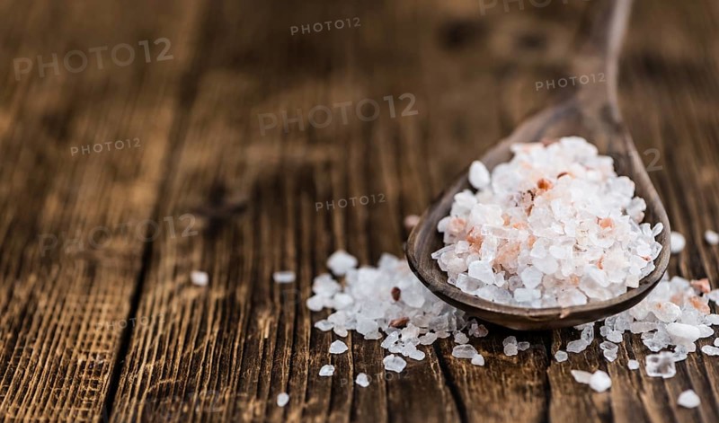 Portion of Pink Salt (close-up shot, selective focus)