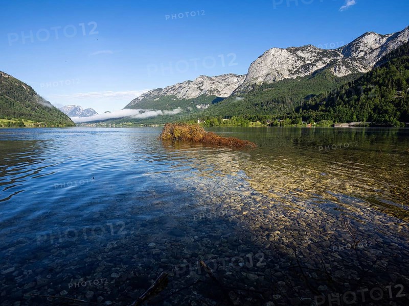 Morning atmosphere, morning light at Grundlsee, Salzkammergut, Styria, Austria, Europe