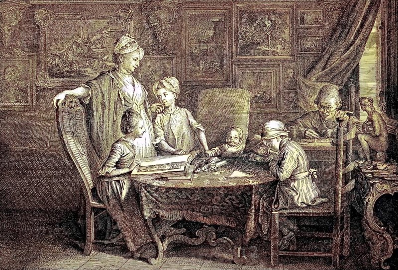 Daniel Nikolaus Chodowiecki, born on 16 October 1726, died on 7 February 1801, was the most popular German engraver, graphic artist and illustrator of the 18th century, digital reproduction of an original from the 19th century, original date unknown