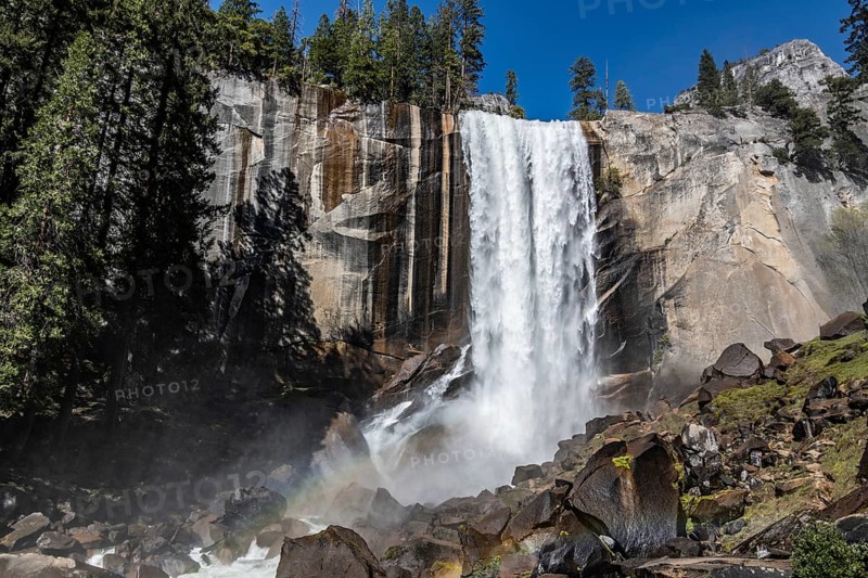 Vernal Falls in Yosemite National Park, California, USA, North America