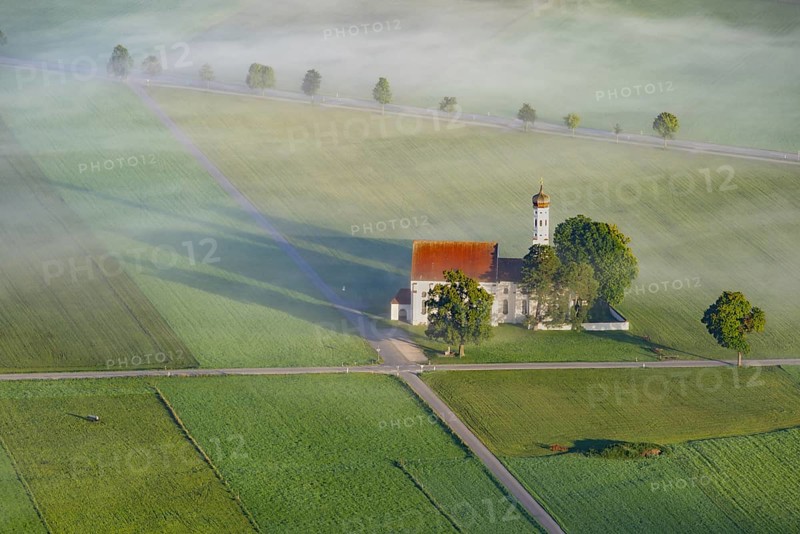 Pilgrimage church of St Coloman, Konigswinkel, Ostallgäu, Allgäu, Bavaria, Germany, Europe