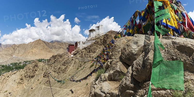 Namgyal Tsemo Gompa Monastery, Tsenmo Hills, Leh, Ladakh, Jammu and Kashmir, India, Asia