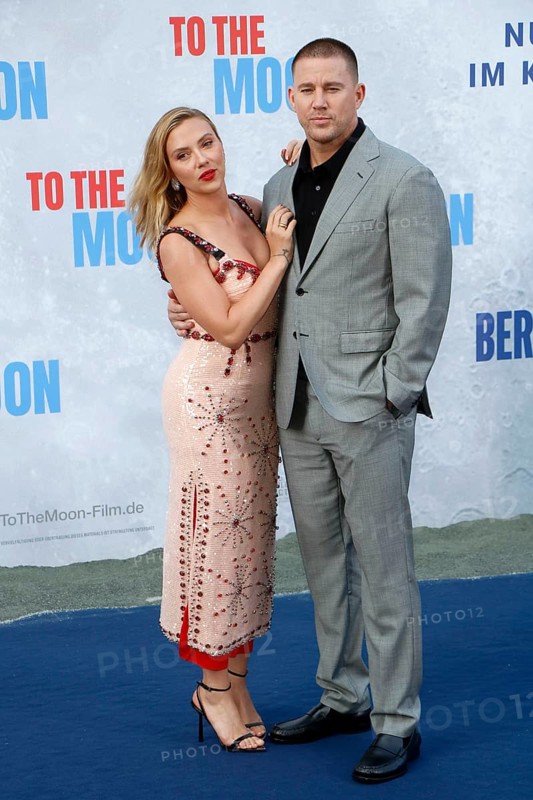 Scarlet Johannson and Channing Tatum at the German premiere of To the Moon at Berlin's Zoo Palast on 10 July 2024