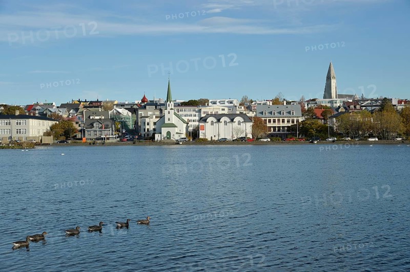 Tjornin, Reykjavik, Island