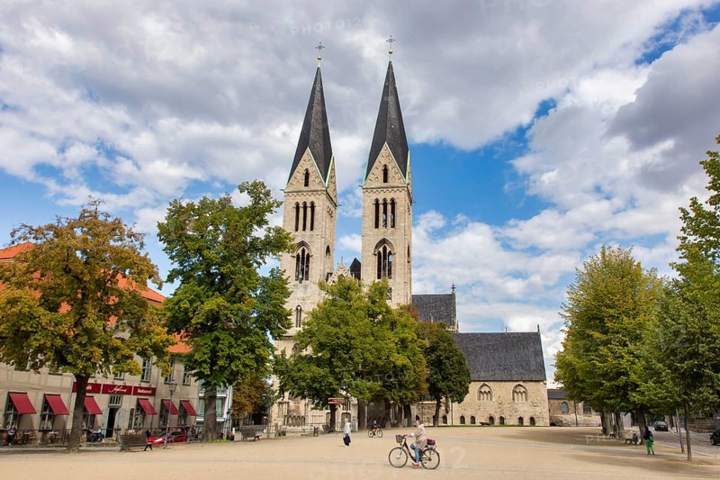 Halberstadt, 20 August 2014, Halberstadt Cathedral, Halberstadt, Saxony-Anhalt, Germany, Europe