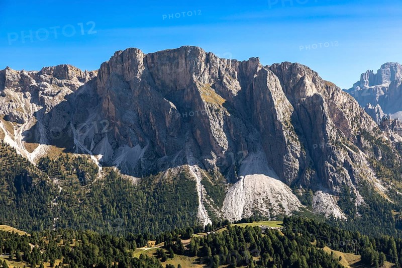 View from the Seceda to the Cir peaks, Val Gardena, South Tyrol
