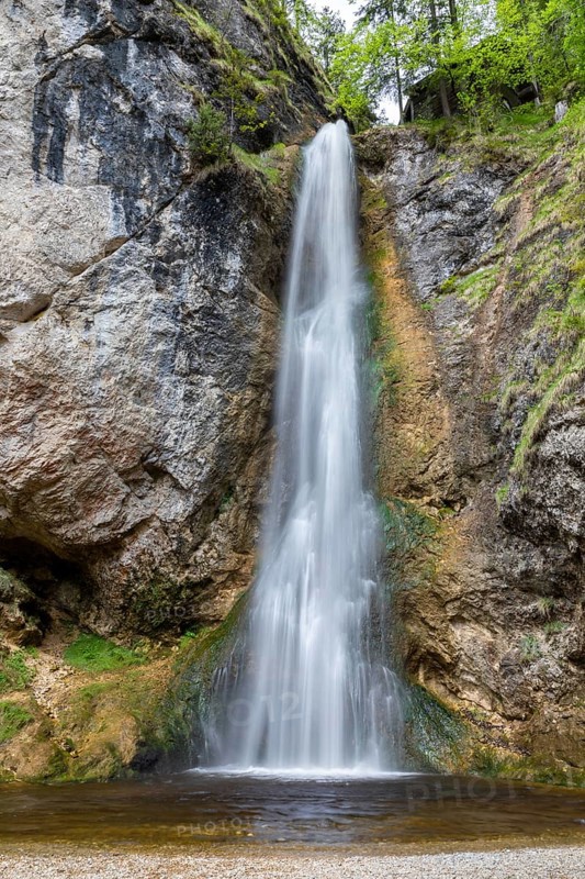 Waterfall in the Plotz Gorge at Rettenbach near Salzburg, Austria, Europe