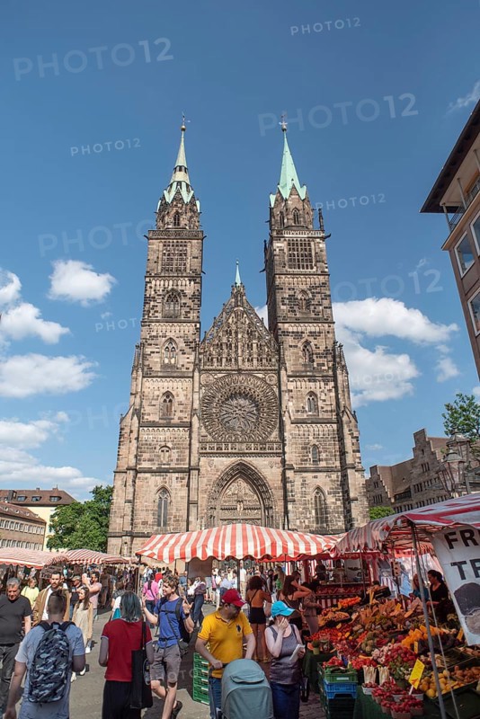 St Lorenz, Gothic church building, completed in 1477, Nuremberg, Middle Franconia, Bavaria, Germany, Europe