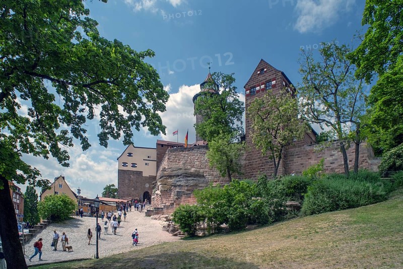 Sinwell Tower and Walburgis Chapel of the Imperial Castle, Nuremberg, Middle Franconia, Bavaria, Germany, Europe