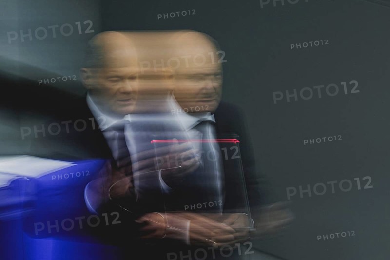 Olaf Scholz (SPD), Federal Chancellor, recorded during a government questioning in the German Bundestag in Berlin, 3 July 2024