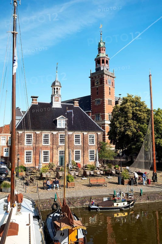 Alte Waage, Town Hall, Old Town, Museum Harbour, Leer, East Frisia, Germany, Europe