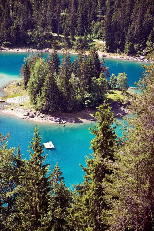 Cauma lake in Switzerland