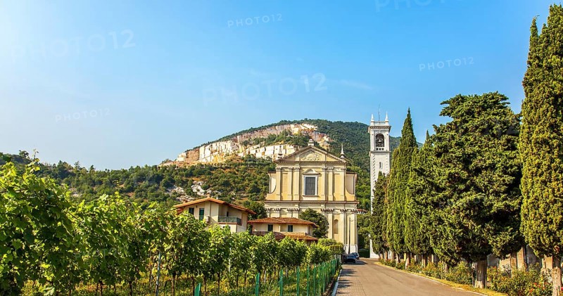 Brescia Lombardy Italy with marble quarry