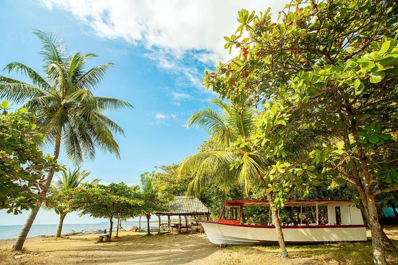 On the beach of Playa Tarcoles Costa Rica