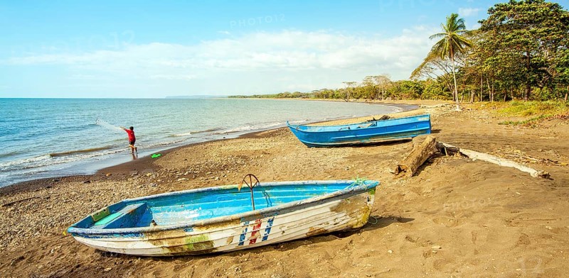 On the beach of Playa Tarcoles Costa Rica