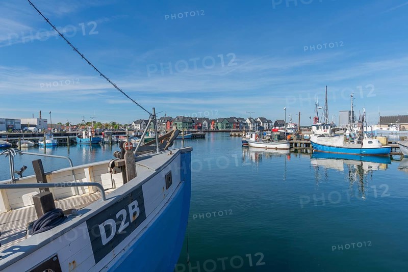 Fishing harbour of Kerteminde, Great Belt, Fyn, Fyn Island, Baltic Sea, Denmark, Europe