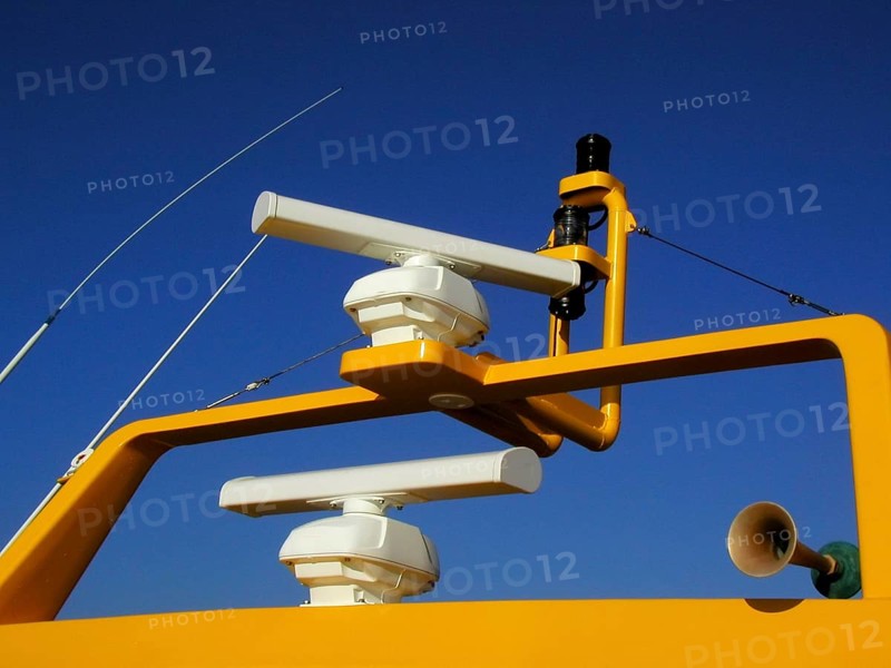 Radar system on a speedboat in Mexico
