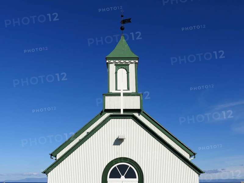 Church in Gardur on the Reykjanes Peninsula in Iceland