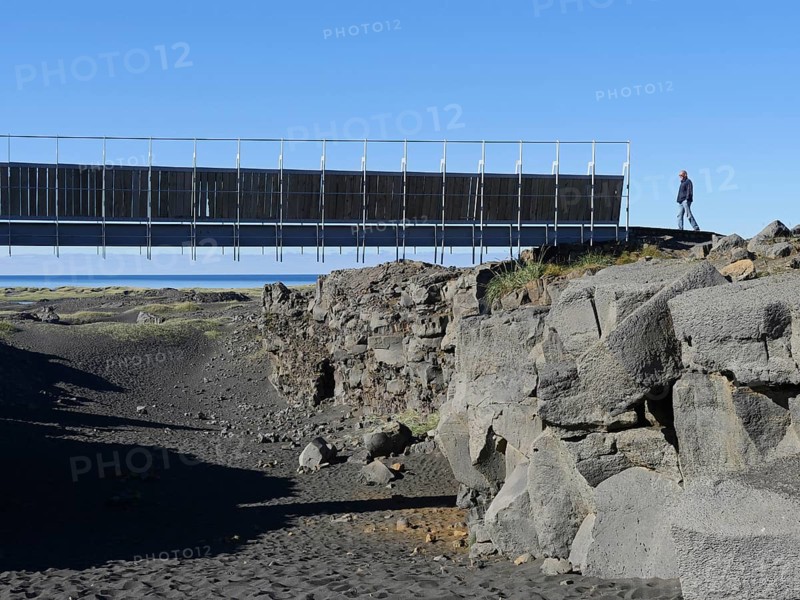 Midlina, bridge between the continents, Reykjanes, Iceland, Europe